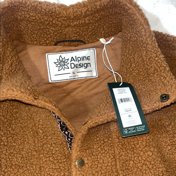 Alpine Design Jackets & Blazers - Alpine Design Tan Sherpa Jacket